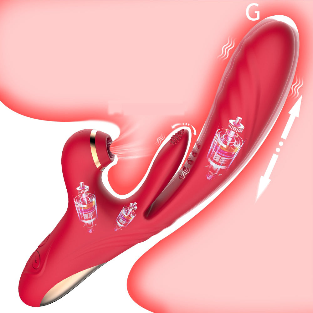 Sextoy - Vibrador 3 en 1, Clítoris, Vagina, Anal "Triple Bliss"