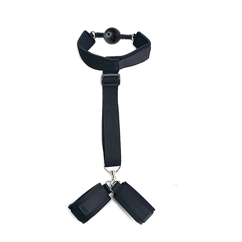 Sextoy - Handcuffs with BDSM gag "Bound Desires"