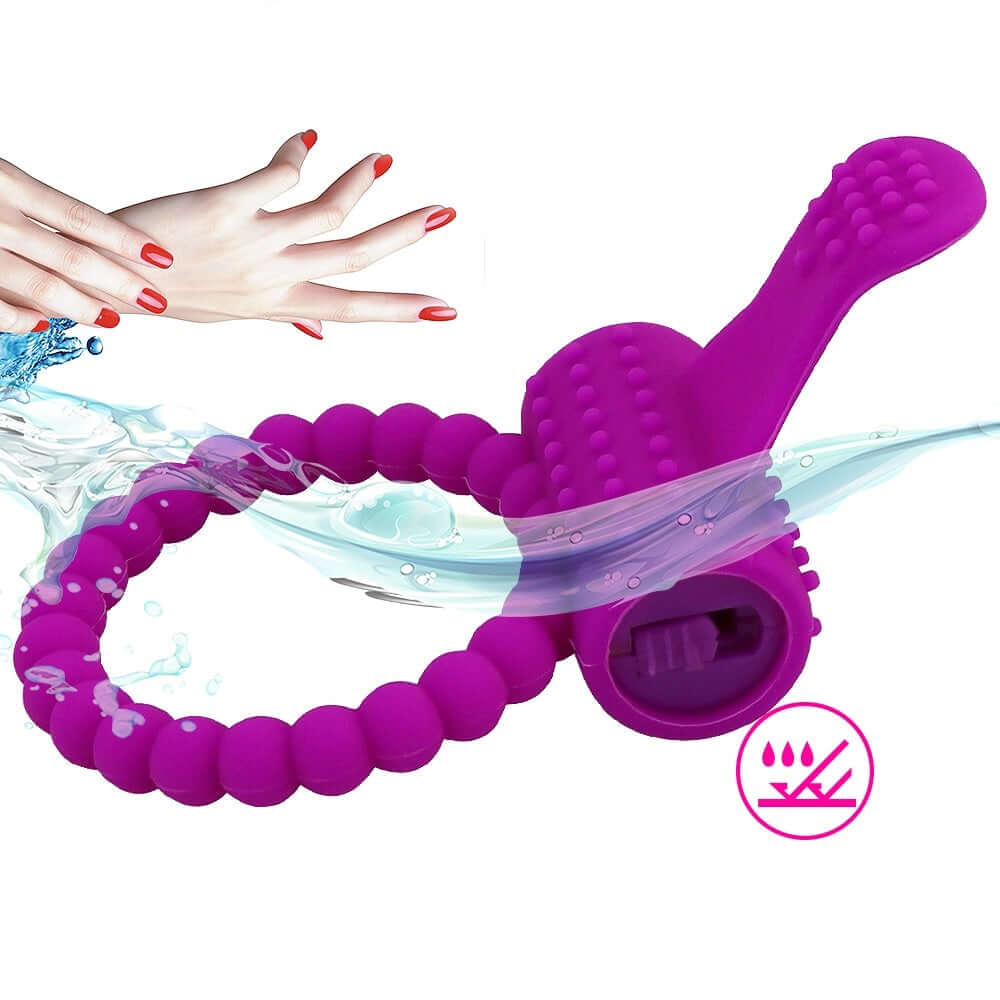 Sextoy - Anneau vibromasseur avec stimulateur clitoris "Blissful Touch"