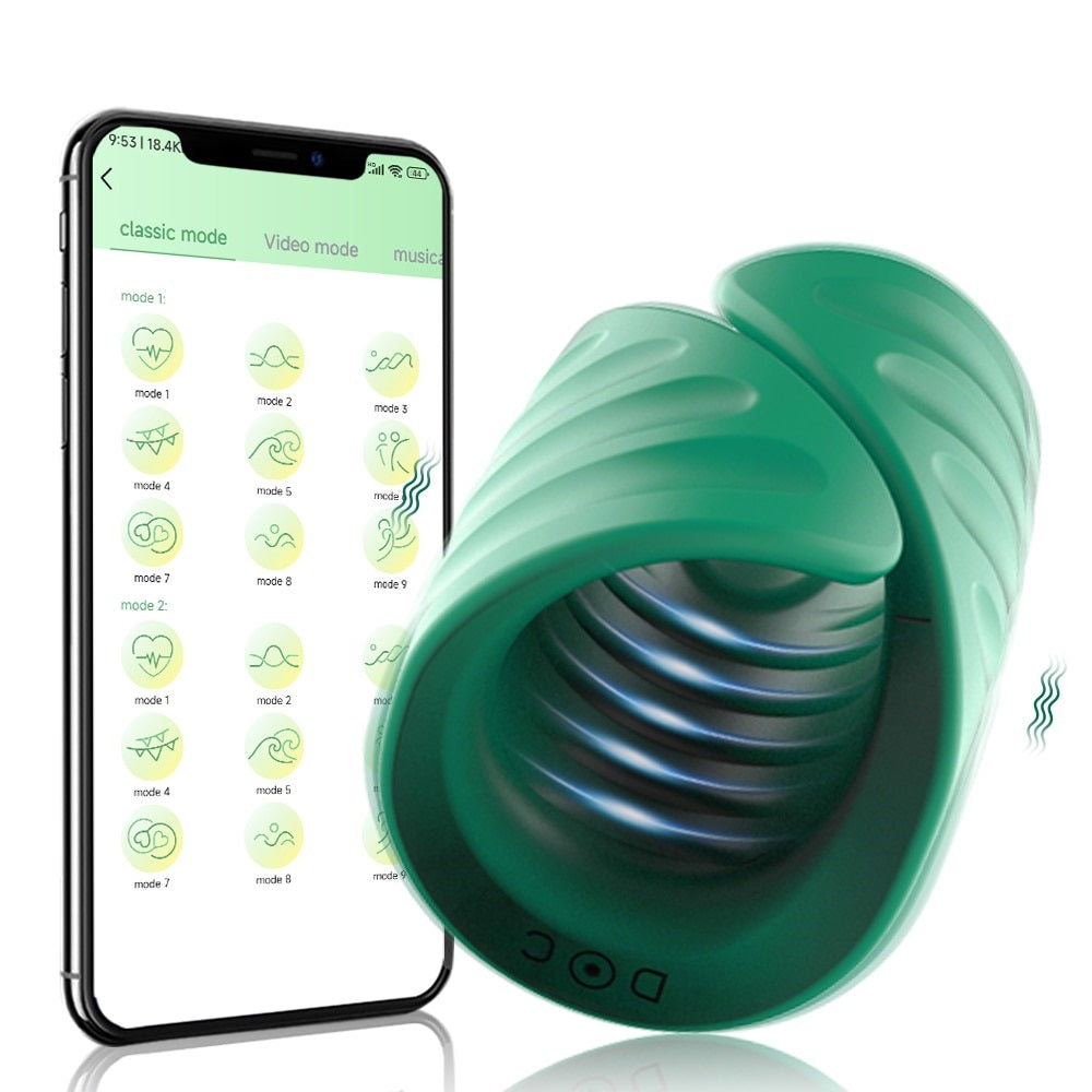 Sextoy - Masturbateur vibrant bluetooth "Connect & Enjoy"