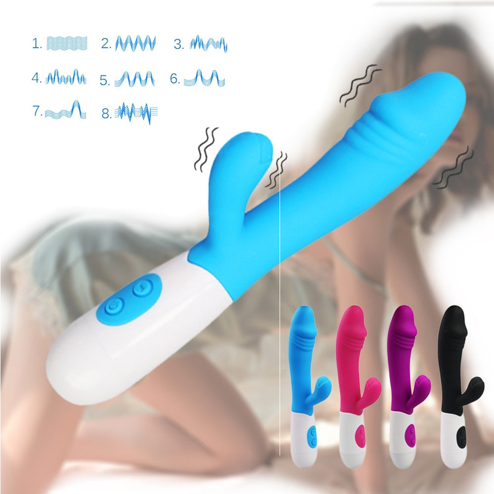 Sextoy - Vibromasseur avec stimulateur de clitoris 8 modes "Pleasure Bliss"